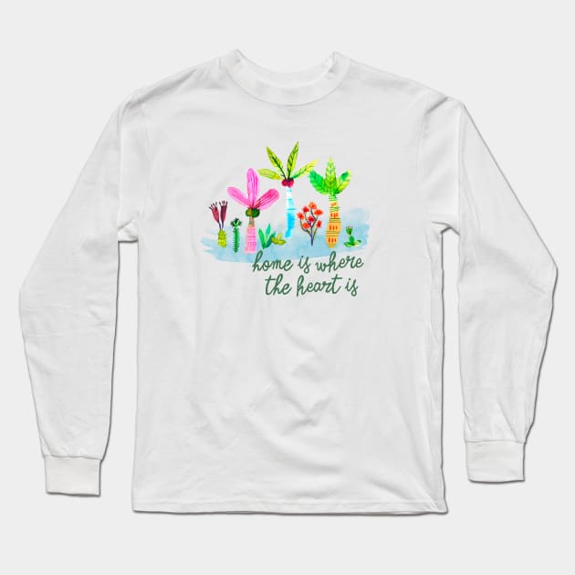 Home is where the heart is Long Sleeve T-Shirt by ninoladesign